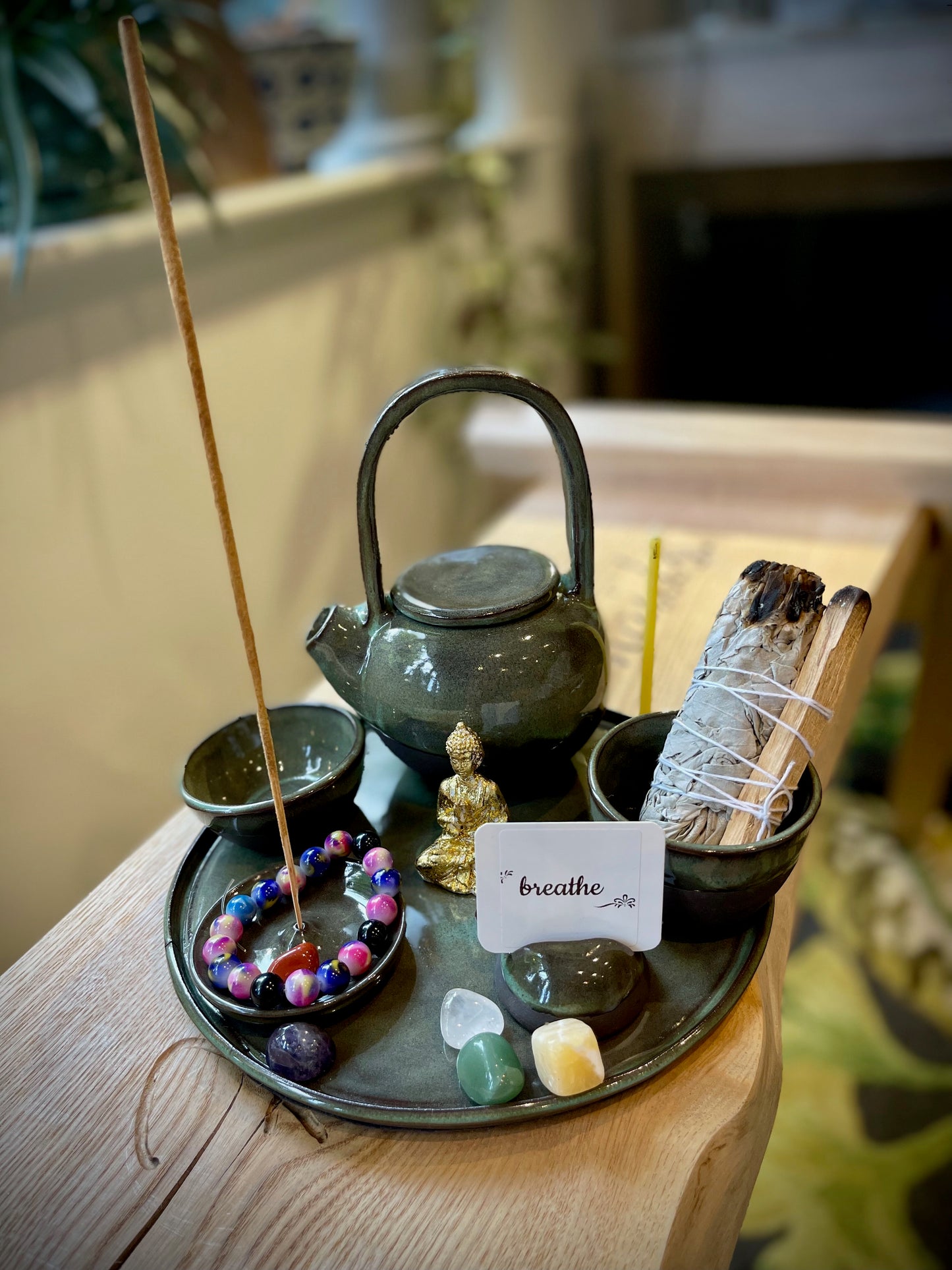 Forest moss meditation set