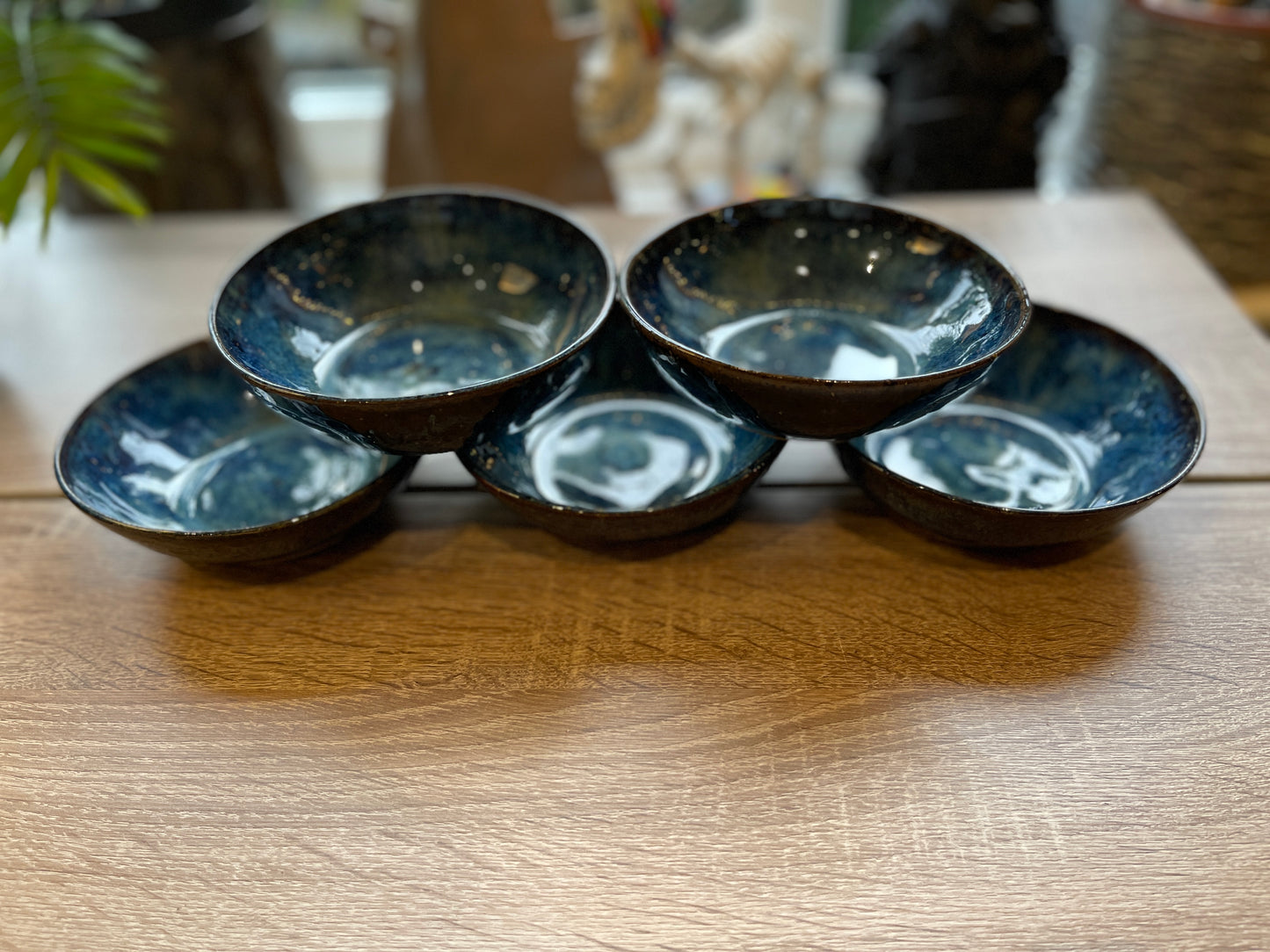 Ocean blue dinner bowl