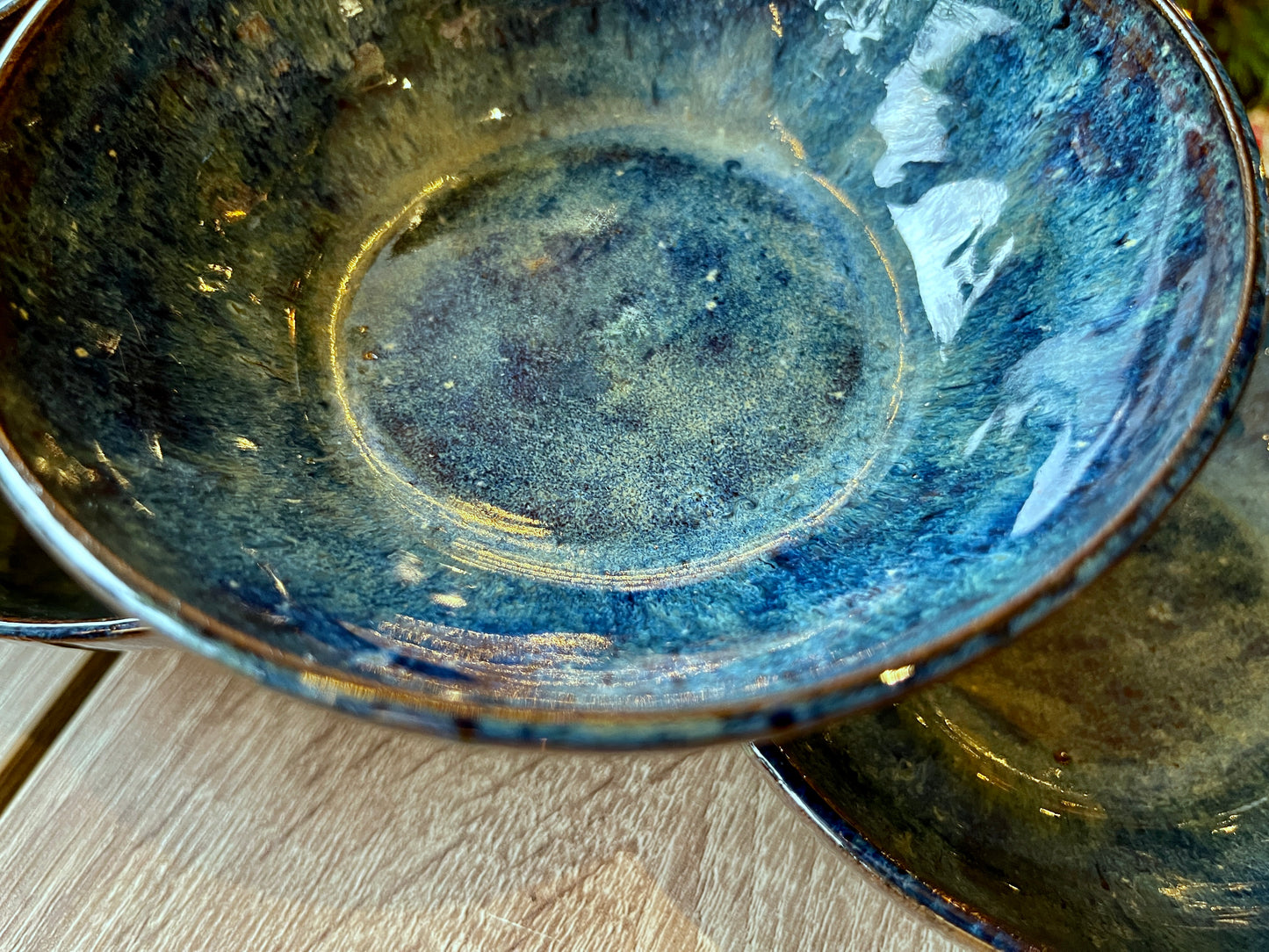 Ocean blue dinner bowl