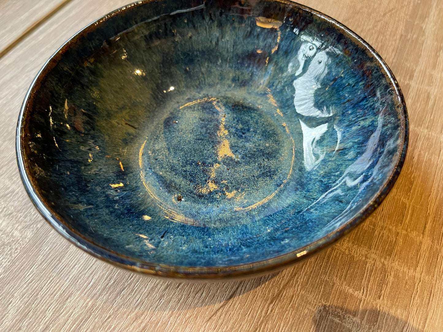 Ocean blue dinner bowl