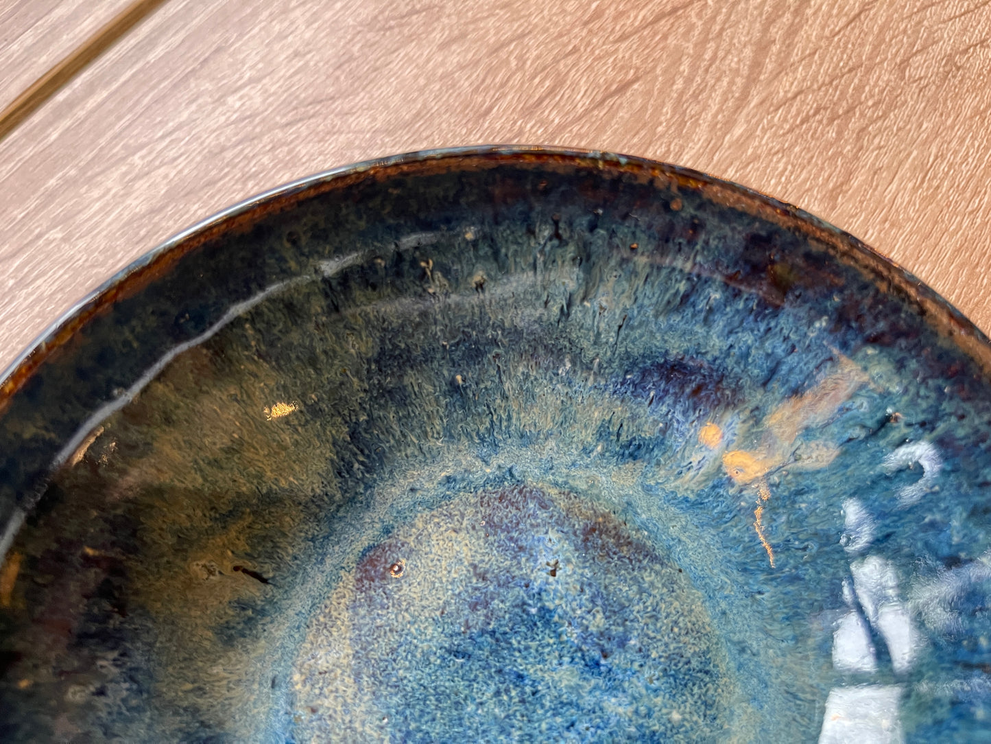 Ocean blue dinner bowl