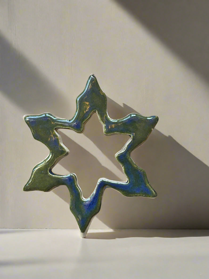 Large ceramic snowflakes