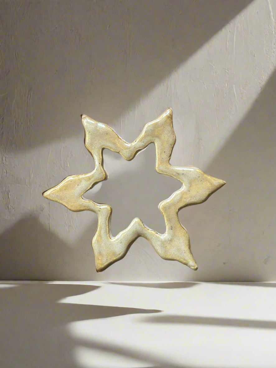 Large ceramic snowflakes